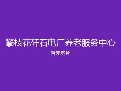 攀枝花矸石电厂养老服务中心