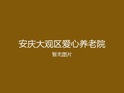 安庆大观区爱心养老院