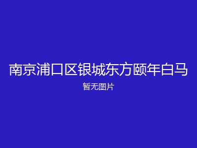 南京浦口区银城东方颐年白马