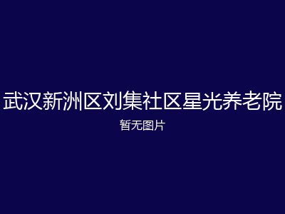 武汉新洲区刘集社区星光养老院