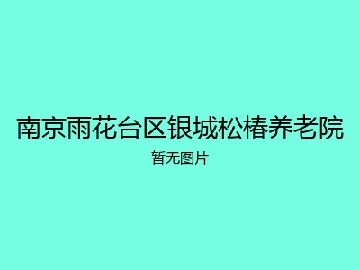 南京雨花台区银城松椿养老院