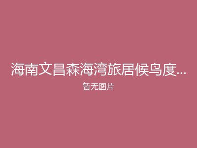 海南文昌森海湾旅居候鸟度假金石养老基地公寓