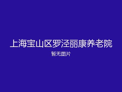 上海宝山区罗泾丽康养老院