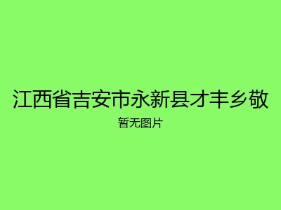 江西省吉安市永新县才丰乡敬