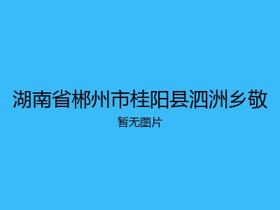 湖南省郴州市桂阳县泗洲乡敬