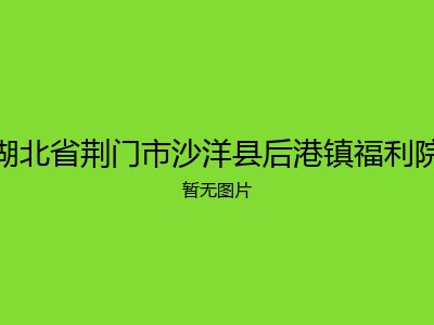 湖北省荆门市沙洋县后港镇福利院