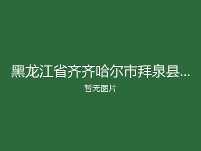 黑龙江省齐齐哈尔市拜泉县新建乡敬老院