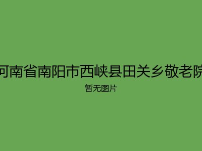河南省南阳市西峡县田关乡敬老院