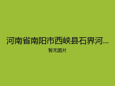 河南省南阳市西峡县石界河乡敬老院