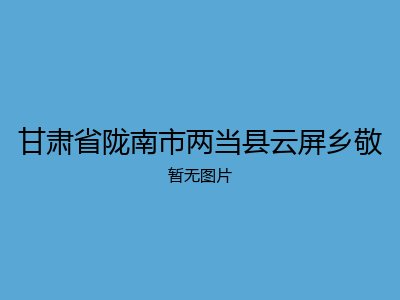 甘肃省陇南市两当县云屏乡敬