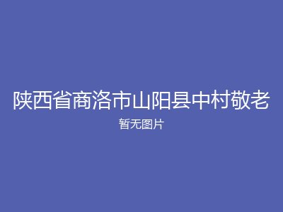 陕西省商洛市山阳县中村敬老