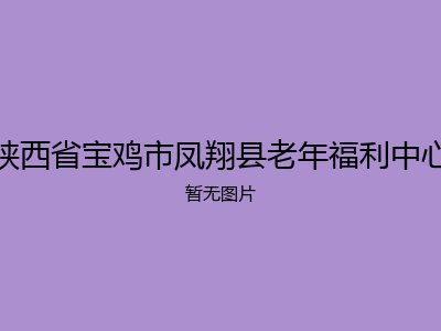 陕西省宝鸡市凤翔县老年福利中心