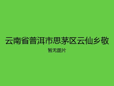 云南省普洱市思茅区云仙乡敬