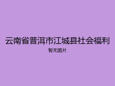 云南省普洱市江城县社会福利