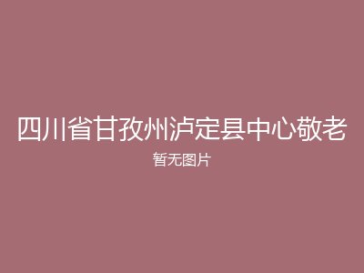 四川省甘孜州泸定县中心敬老