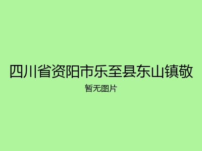 四川省资阳市乐至县东山镇敬