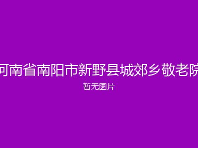 河南省南阳市新野县城郊乡敬老院