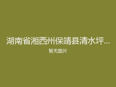 湖南省湘西州保靖县清水坪镇敬老院