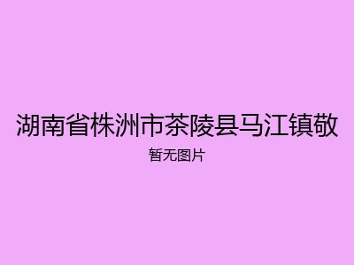 湖南省株洲市茶陵县马江镇敬