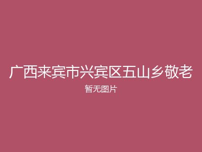 广西来宾市兴宾区五山乡敬老