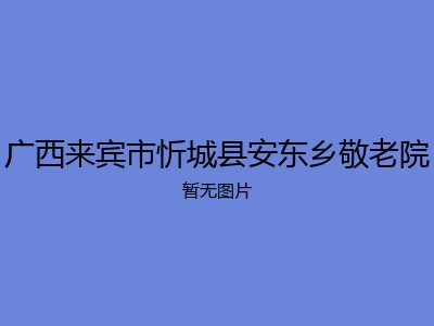 广西来宾市忻城县安东乡敬老院