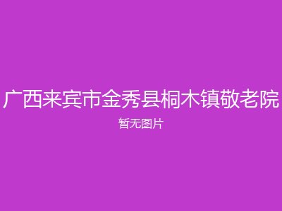 广西来宾市金秀县桐木镇敬老院
