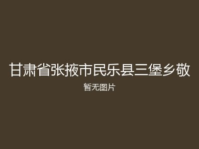 甘肃省张掖市民乐县三堡乡敬