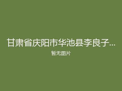 甘肃省庆阳市华池县李良子乡敬老院