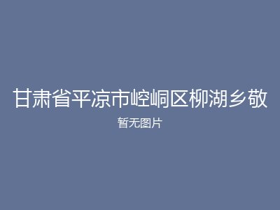 甘肃省平凉市崆峒区柳湖乡敬