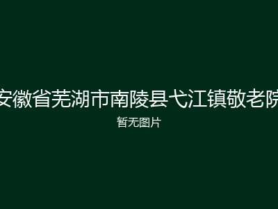 安徽省芜湖市南陵县弋江镇敬老院