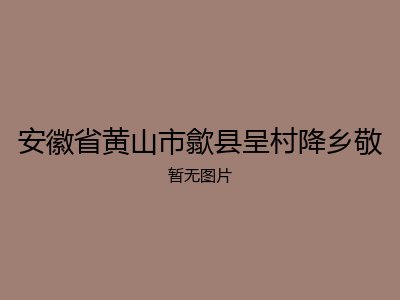 安徽省黄山市歙县呈村降乡敬