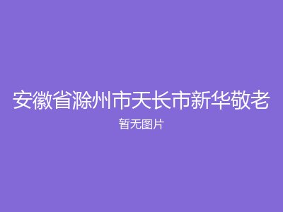 安徽省滁州市天长市新华敬老