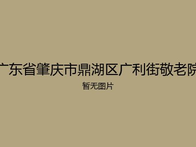 广东省肇庆市鼎湖区广利街敬老院