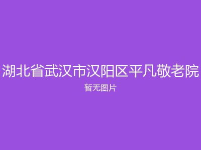 湖北省武汉市汉阳区平凡敬老院