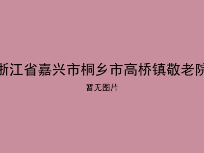 浙江省嘉兴市桐乡市高桥镇敬老院