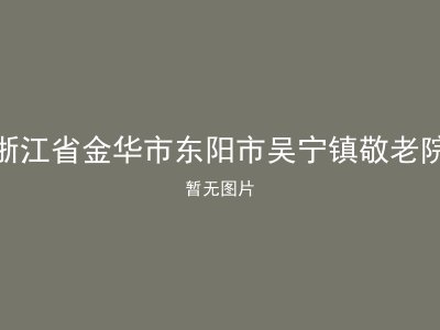 浙江省金华市东阳市吴宁镇敬老院