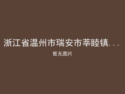 浙江省温州市瑞安市莘睦镇和平村老年公寓