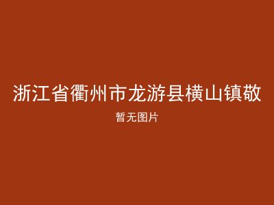 浙江省衢州市龙游县横山镇敬