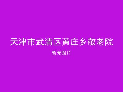 天津市武清区黄庄乡敬老院