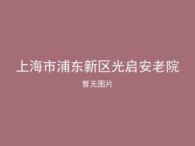 上海市浦东新区光启安老院