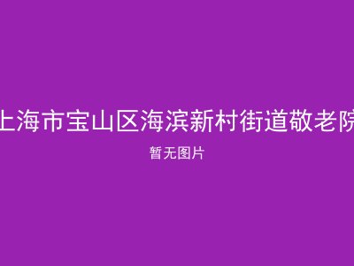 上海市宝山区海滨新村街道敬老院