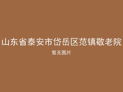 山东省泰安市岱岳区范镇敬老院
