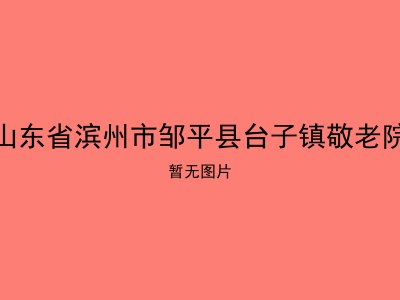 山东省滨州市邹平县台子镇敬老院