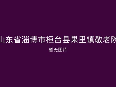山东省淄博市桓台县果里镇敬老院