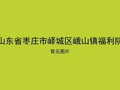 山东省枣庄市峄城区峨山镇福利院