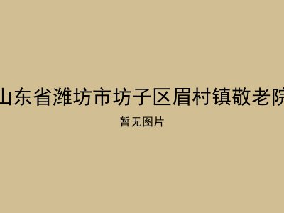 山东省潍坊市坊子区眉村镇敬老院