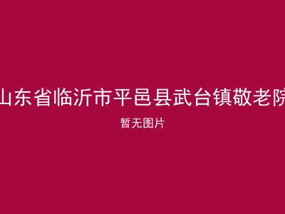 山东省临沂市平邑县武台镇敬老院