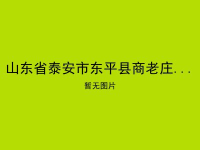 山东省泰安市东平县商老庄乡敬老院