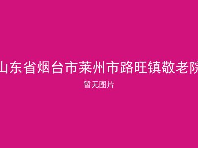 山东省烟台市莱州市路旺镇敬老院