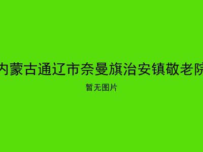 内蒙古通辽市奈曼旗治安镇敬老院